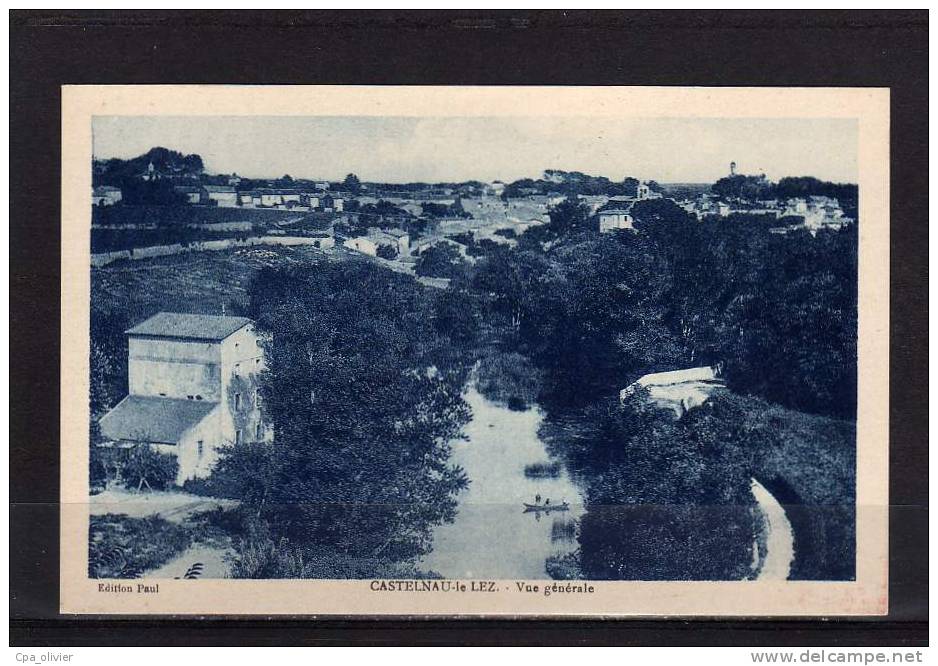 34 CASTELNAU LE LEZ Bords Du Lez, Vue Générale, Ed Paul, 194? - Castelnau Le Lez