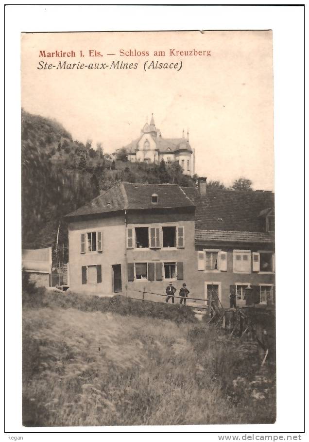 CPA----68-----SAINTE-MARIE-AUX-MINES---MARKIRCH   I. ELS-----SCHLOSS  AM  KREUZBERG - Sainte-Marie-aux-Mines