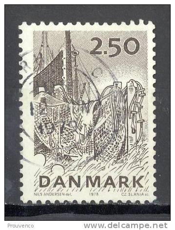 DANEMARK 1978 YT 672   FILETS DE PECHE   OB. USED  TB ++ - Used Stamps