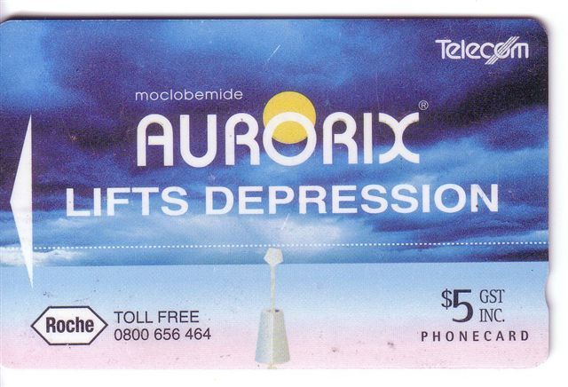 AURORIX -  Roche ( New Zealand Rare Card ) ** Medicine - Medecine - Medizin - Medicina  Medicament Medicaments Pharmacy - Nieuw-Zeeland