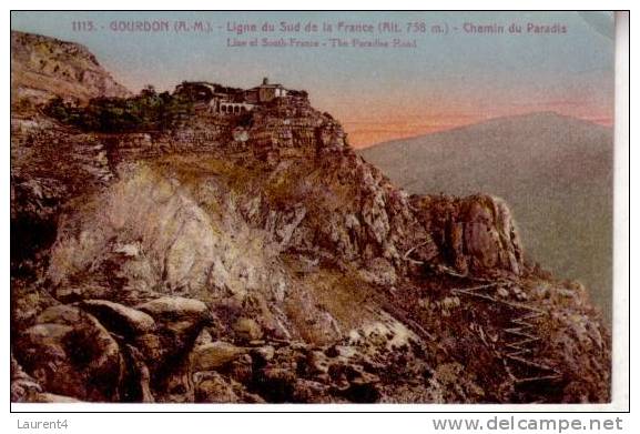 Carte Ancienne De France - Old - Vintage France Postcard - Gourdon - Gourdon