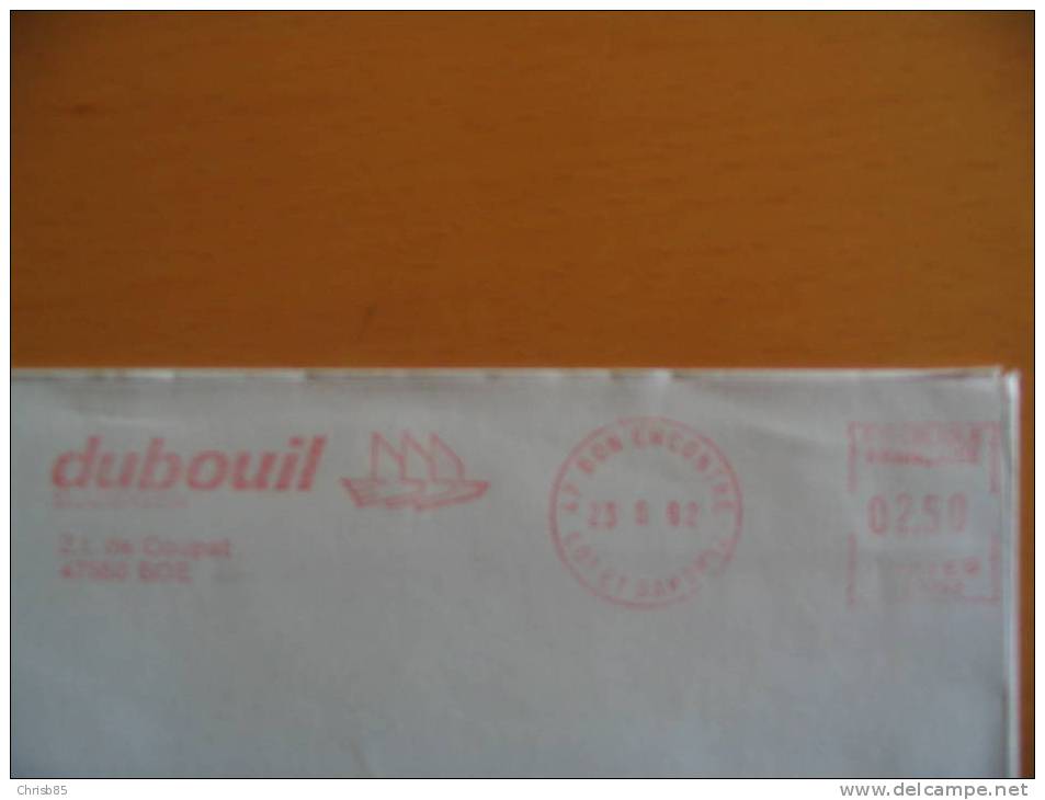 OBLITERATION OISEAU FRANCE EMA 1992 - Mechanical Postmarks (Advertisement)