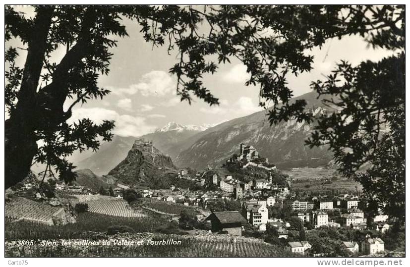 SUISSE - SION - Les Collines De Valère Et Tourbillon - Sion