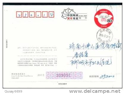 Red Cross, Liaocheng  Hospital Ad ,   Pre-stamped Card , Postal Stationery - Other & Unclassified