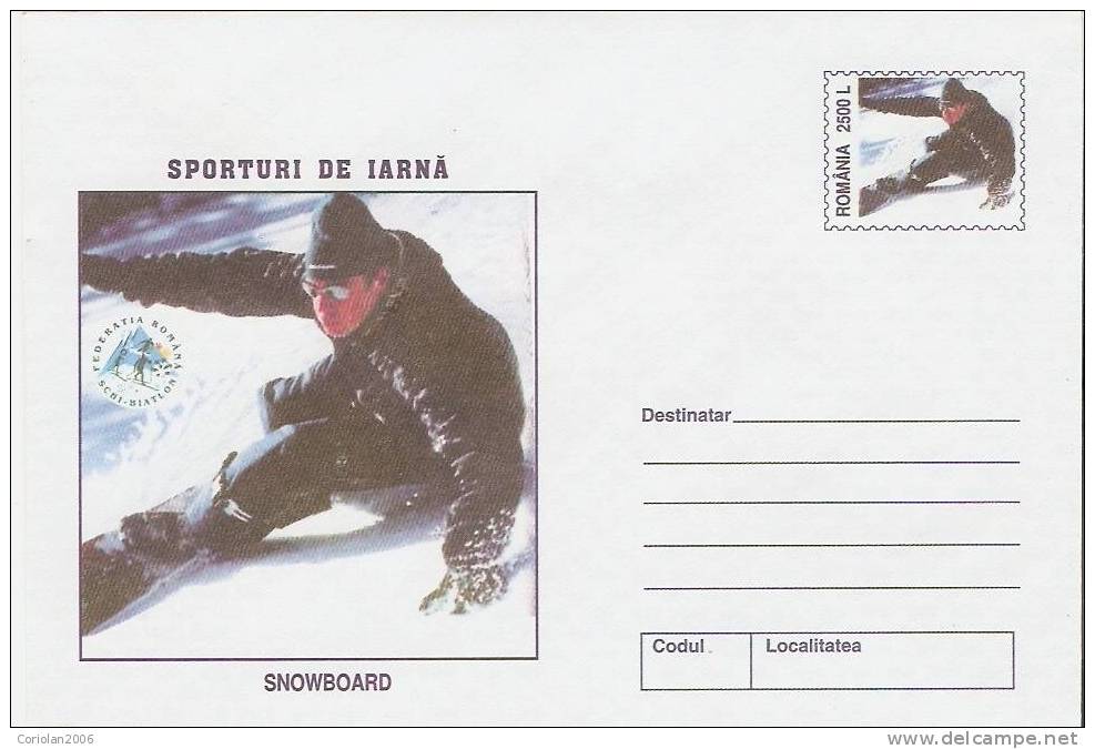 Romania / Postal Stationery / Snowboard - Winter (Other)