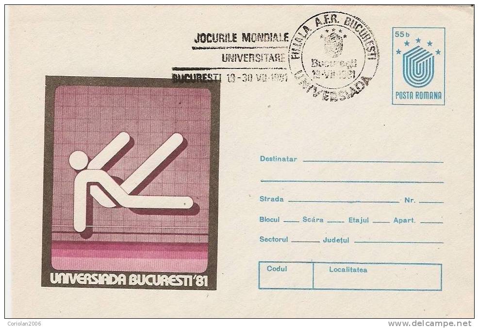 Romania /postal Stationery With Special Cancellation - Gymnastics