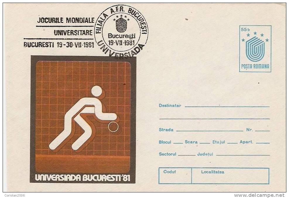 Romania /postal Stationery With Special Cancellation - Hand-Ball