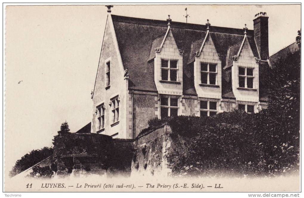 CARTE POSTALE LUYNES Le Prieuré (côté Sud-est) - Luynes