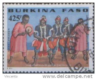BURKINA FASO 2000 - Danses Traditionnelles - 425F - Oblitéré 1242 - Burkina Faso (1984-...)