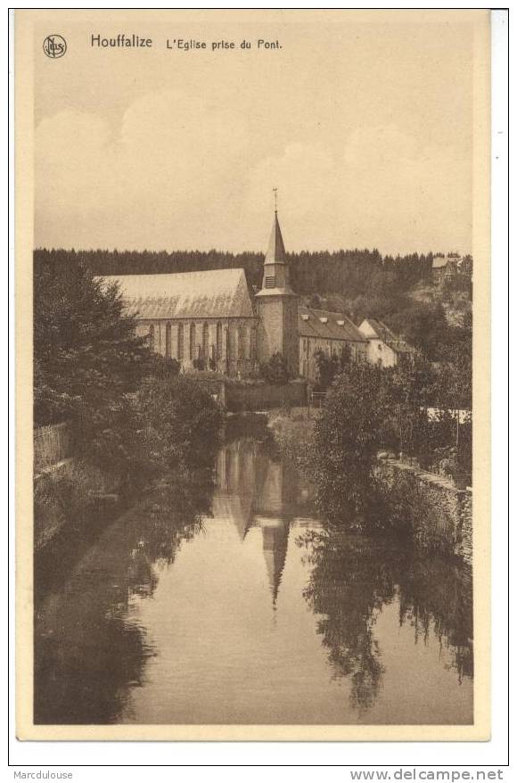 Houffalize. L'église Prise Du Pont. De Kerk Genomen Van De Brug. - Houffalize