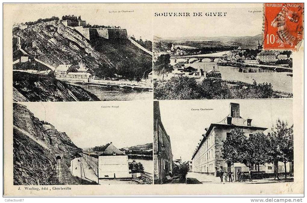 08 - ARDENNES - GIVET - LE FORT MILITAIRE De CHARLEMONT - CASERNE ROUGE Et CHARBONNIER - Givet