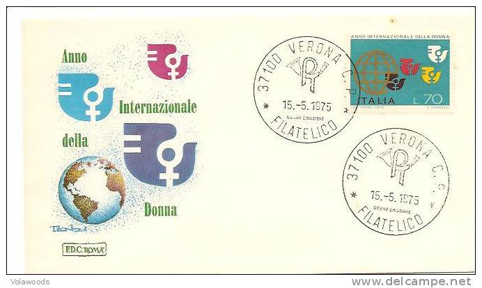 Italia - Busta Fdc Con Serie Completa: Anno Internazionale Della Donna - Altri & Non Classificati