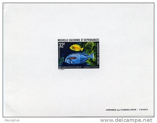 Epreuve De Luxe PA 145 Aquarium De Nouméa - Imperforates, Proofs & Errors