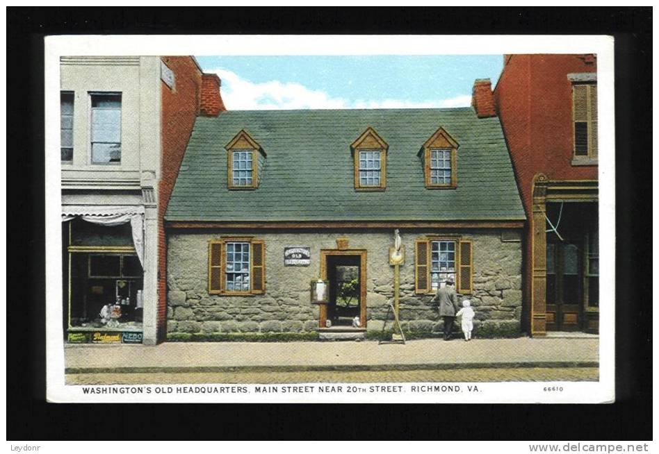 Washington's Old Headquarters, Main Street., Near 20th St., Richmond, Virginia - Richmond