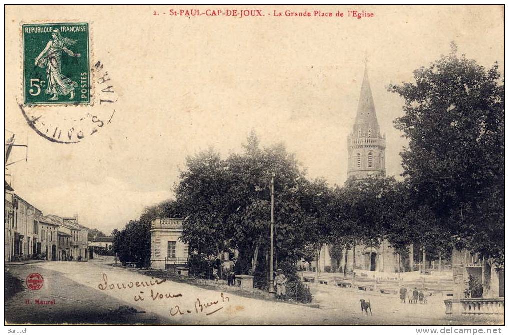 SAINT PAUL CAP DE JOUX - La Grande Place De L´Eglise - Saint Paul Cap De Joux