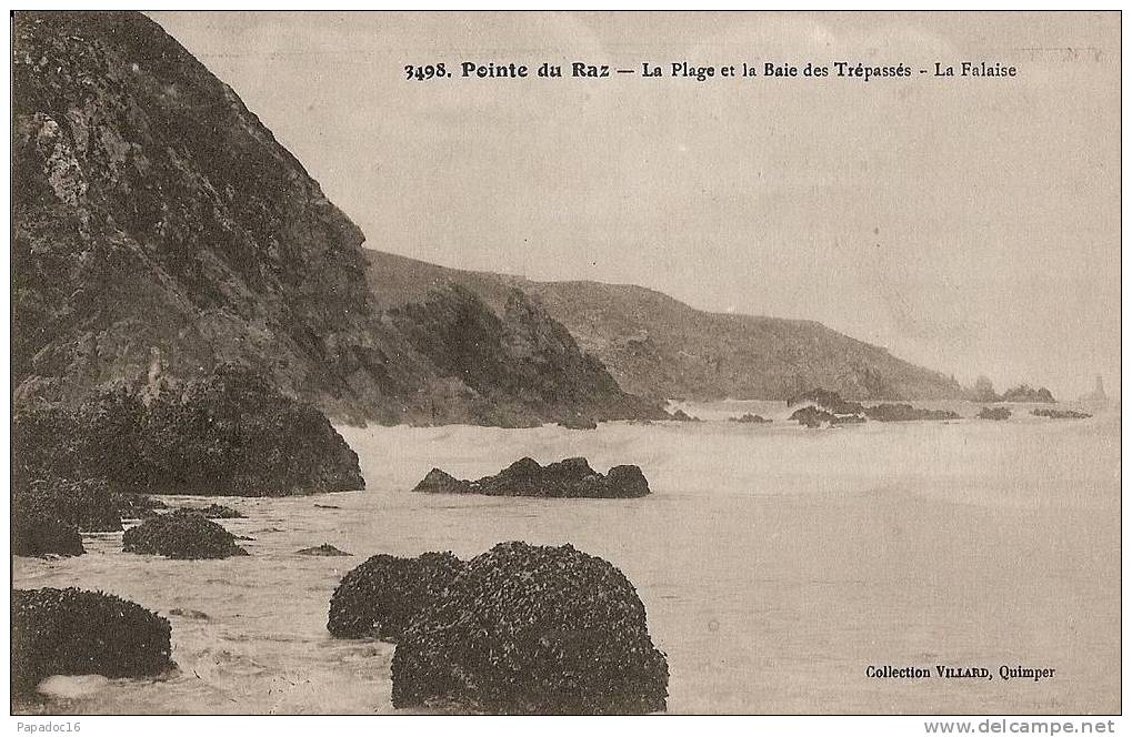 29 - Pointe Du Raz - La Plage Et La Baie Des Trépassé - La Falaise - (Villard 3498) - 1er Choix / Non Circulée - La Pointe Du Raz