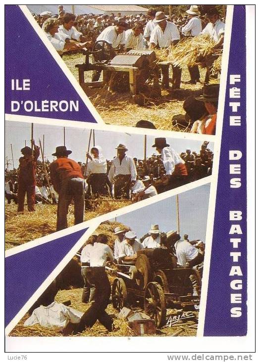 ILE D´OLERON  -  Fête Des  BATTAGES à SAINT DENIS  - 3 Vues  - N° 4047 - Culture