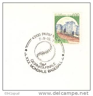 1988 Italia   Parma  Champ. Monde Baseball - Base-Ball