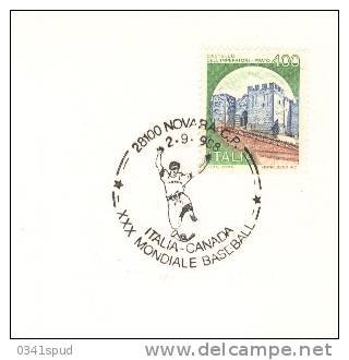 1988 Italia   Novara  Champ. Monde Baseball  Italia Canada - Base-Ball