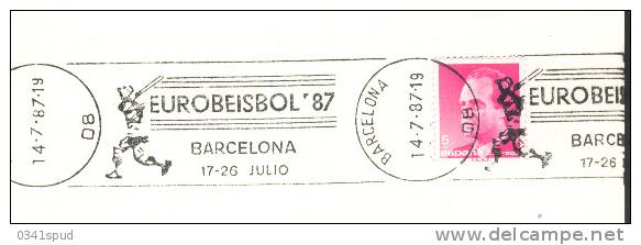 1987 Espagne Baseball Champ Europe - Honkbal