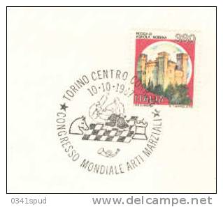 1987 Italia Torino Judo Scacchi Echec Chess - Judo