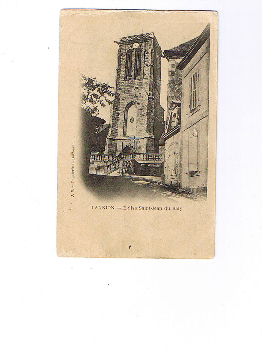 22  LANNION   église St Jean Du Baly   Carte Neuve   Dos Non Séparé - Lannion