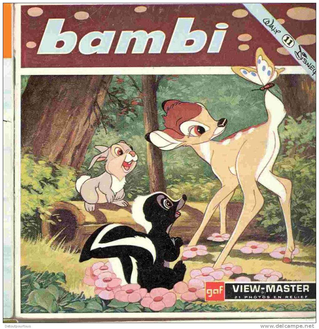 View Master BAMBI Walt Disney - Visionneuses Stéréoscopiques