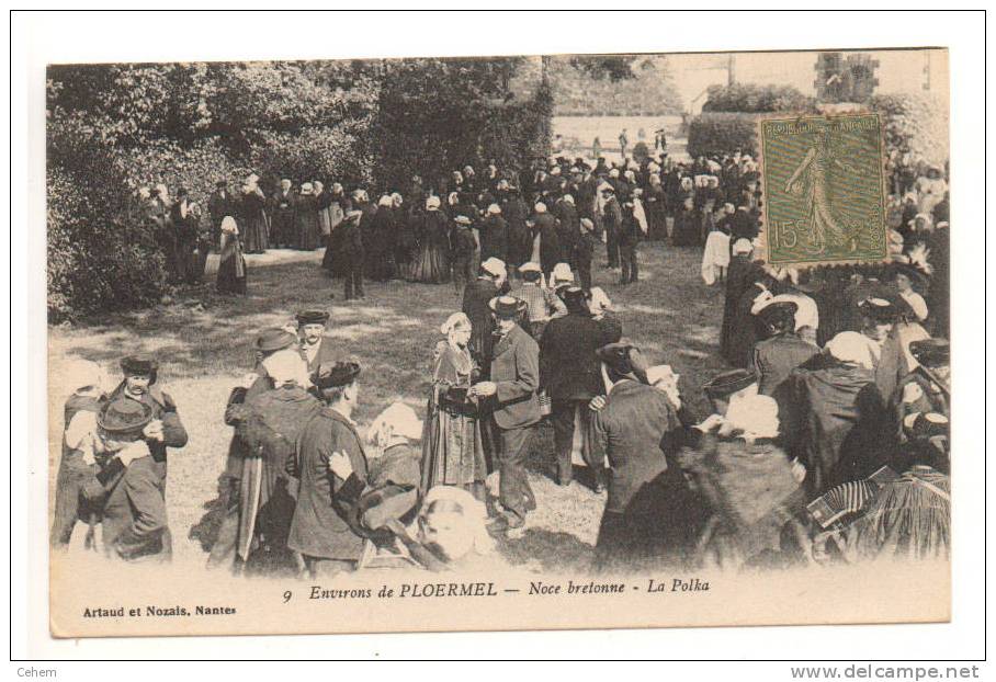 BRETAGNE 56 ENVIRONS DE PLOERMEL NOCE BRETONNE LA POLKA - Danses