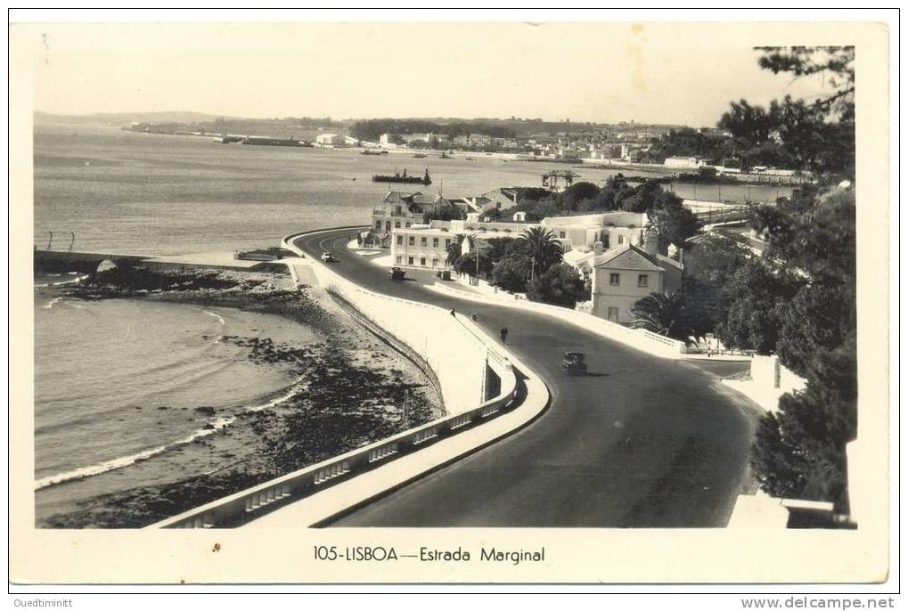 Portugal.Lisboa.Estrada Marginal.Belle Carte-photo. - Lisboa