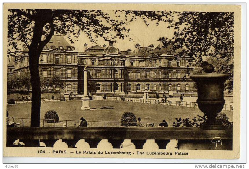 PARIS 6ème---Le Palais Du Luxembourg(sénat),n° 104 éd A.Leconte - Arrondissement: 06
