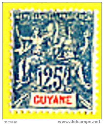 Guyane  ~ N 46 ~ Neuf Avec Trace De Charniere - Unused Stamps