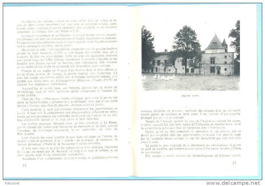 LOIRE - Chateau De La BASTIE D'URFE - Guide - Ed ??? - Datation Vers 1955/60 - Rhône-Alpes