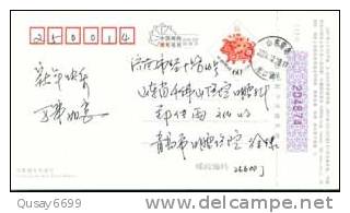 Red Cross , Qingdao Stomatological Hospital  Ad ,   Pre-stamped Card , Postal Stationery - OMS