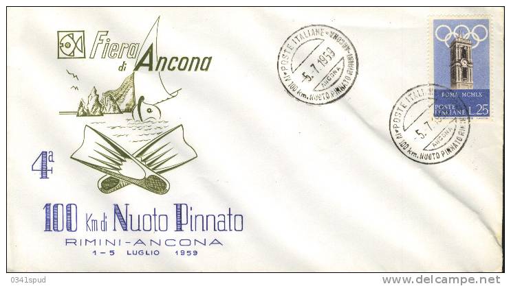1959 Italia  Ancona  Natation Swimming Nuoto - Swimming