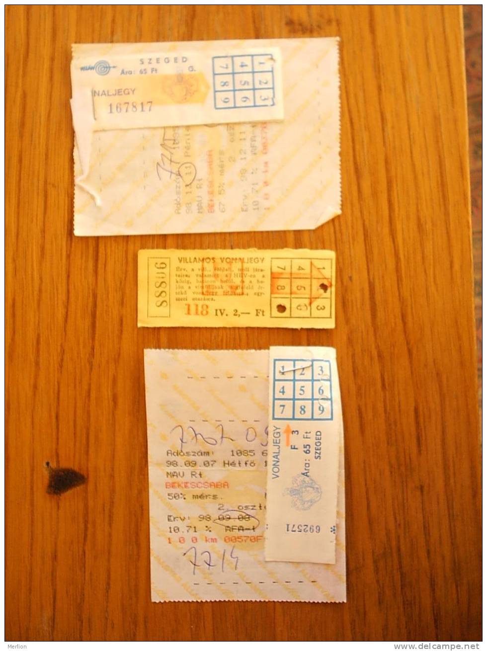 Railway - Train And Tram Tickets  - Hungary  ,  Used  1980-1990´s D15037 - Europa