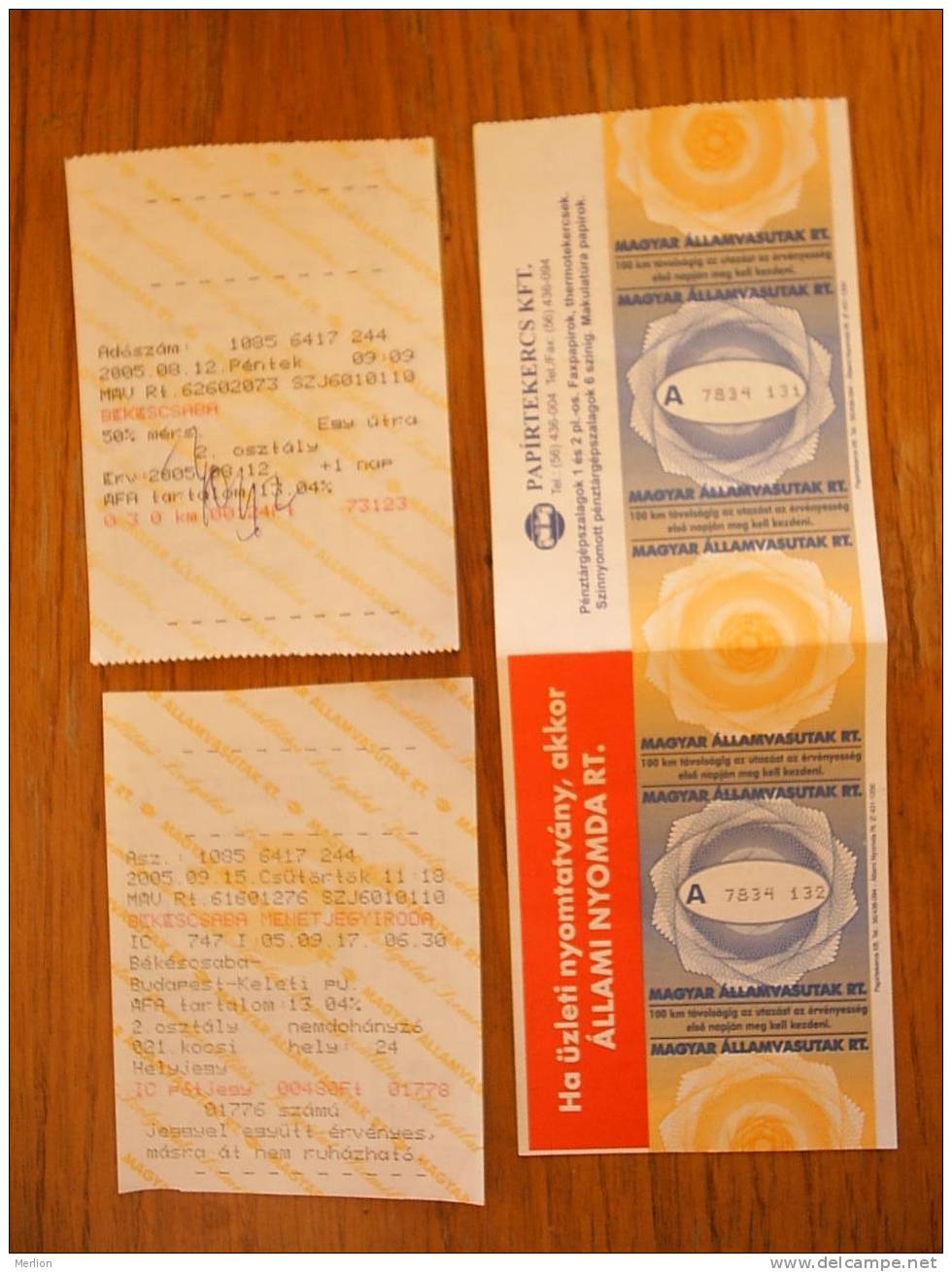 Train  Tickets  - Hungary  ,  Used  1990´s´  D15048 - Europa