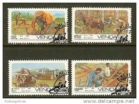 VENDA 1986 CTO Stamp(s) Forestry 142-145 - Trees