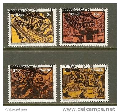 VENDA 1981 CTO Stamp(s) Musical Instruments 50-53 - Music