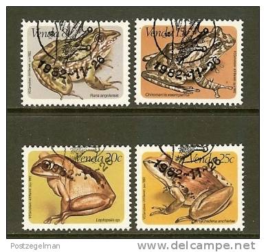 VENDA 1982 CTO Stamp(s) Frogs 66-69 - Kikkers