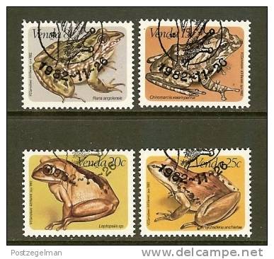 VENDA 1982 CTO Stamp(s) Frogs 66-69 - Grenouilles