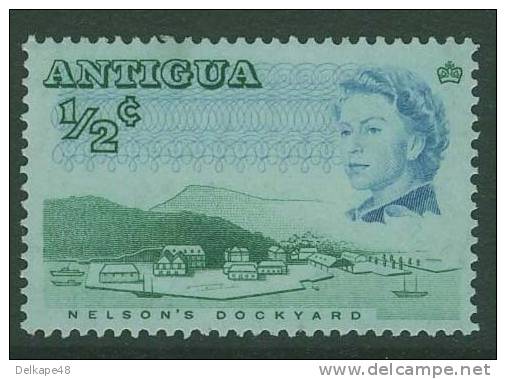 Antigua 1966 Mi 156 YT 158 Sc 167 ** Nelson´s Dockyard / Nelson-Werft - Bauwerke - Andere(Zee)