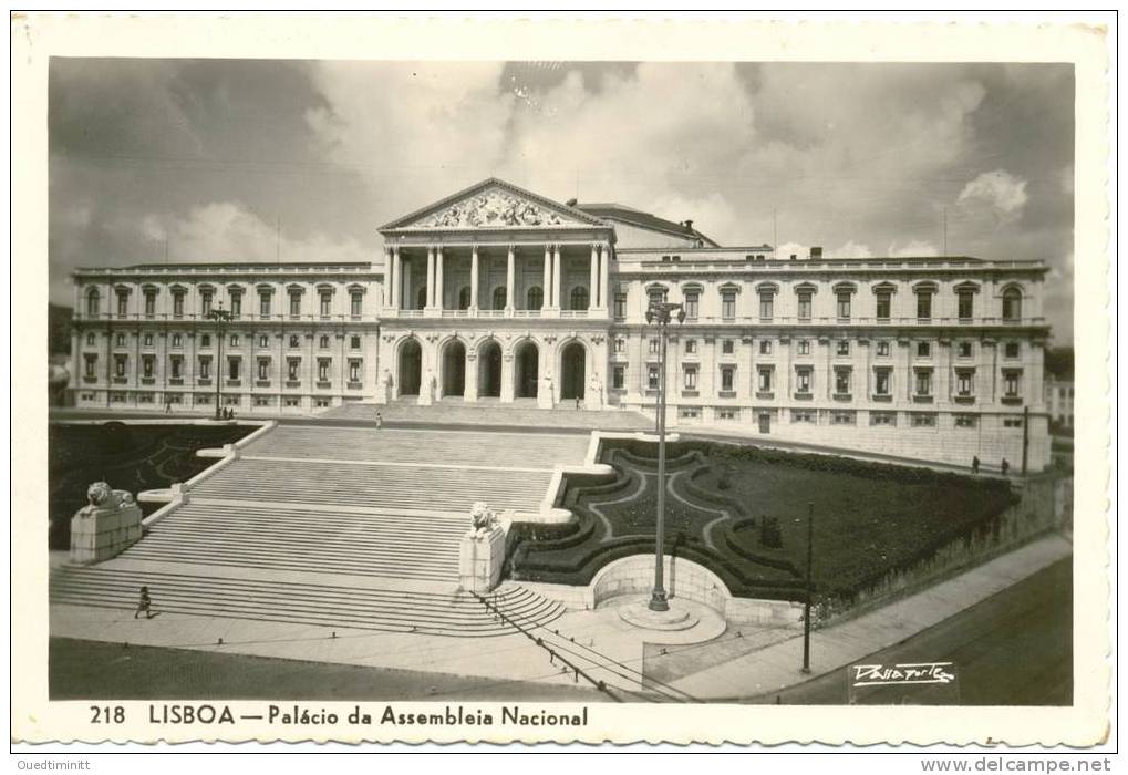 Portugal.Lisboa.Palacio Da Assembleia Nacional.1923.Très Belle CP.dentelée. - Lisboa