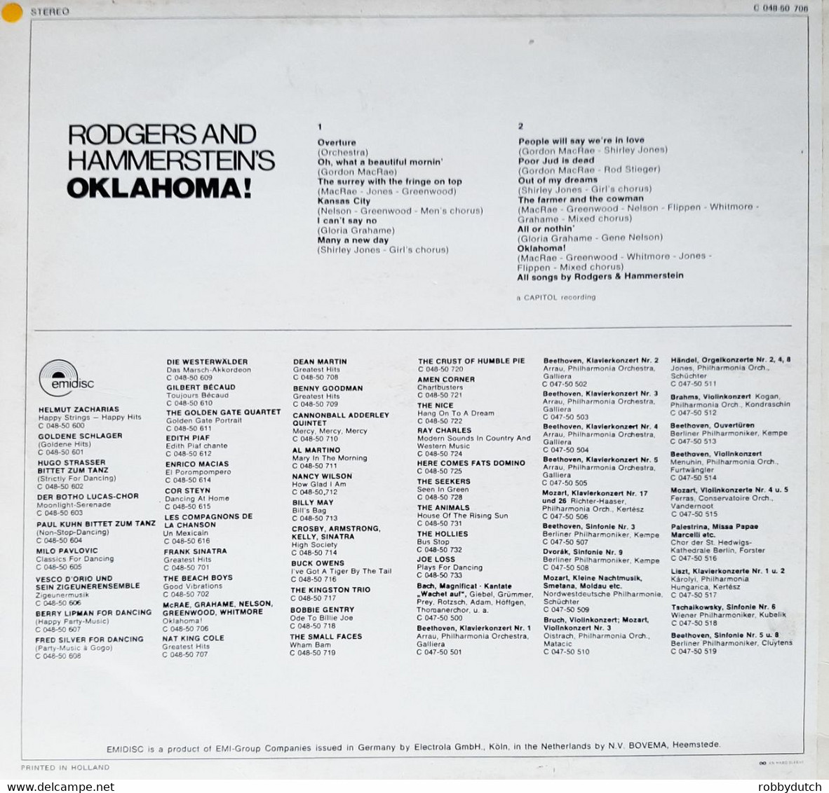 * LP * RODGERS & HAMMERSTEIN - OKLAHOMA! (Holland Ex-!!!) - Filmmuziek