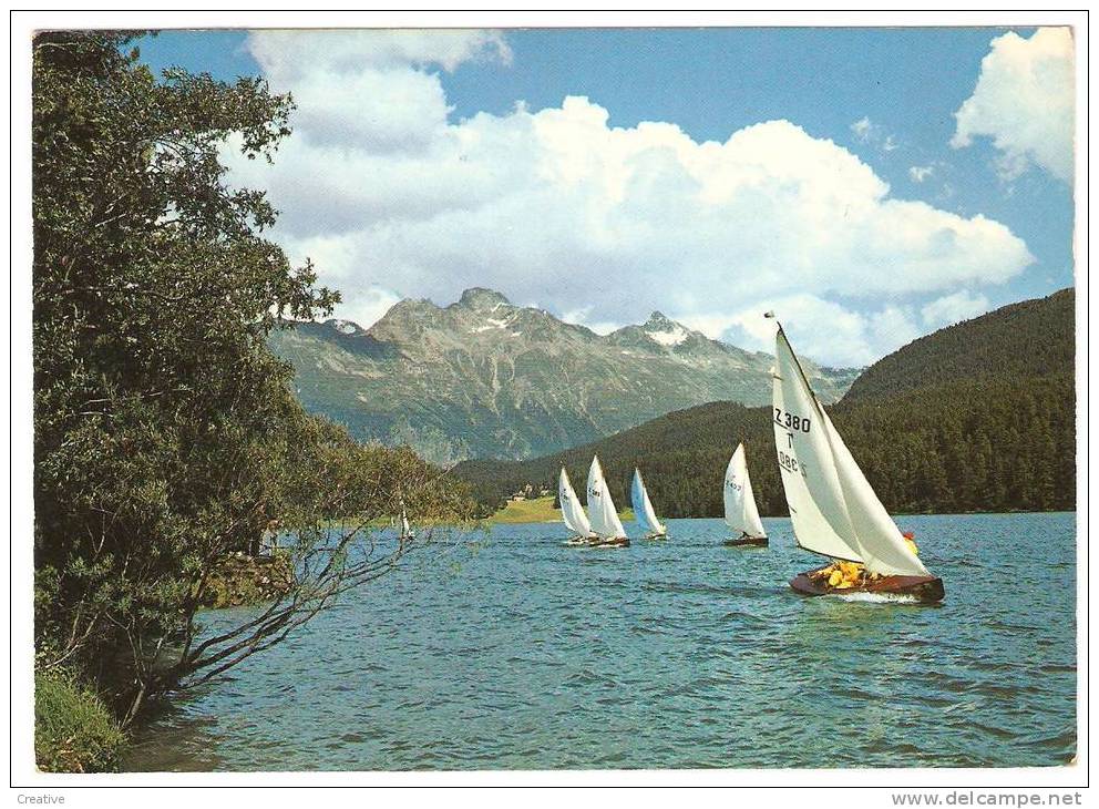 Segelschiffe Auf Dem St.Moritzersee - Saint-Moritz