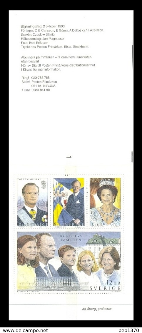 SUECIA 1993 - FAMILIA REAL - YVERT Nº 1775-1778 - Unused Stamps