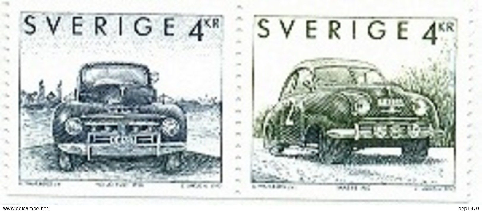 SUECIA 1992 - COCHES - VOITURES CARS AUTOMOVILES - YVERT 1728-1729 - Ongebruikt