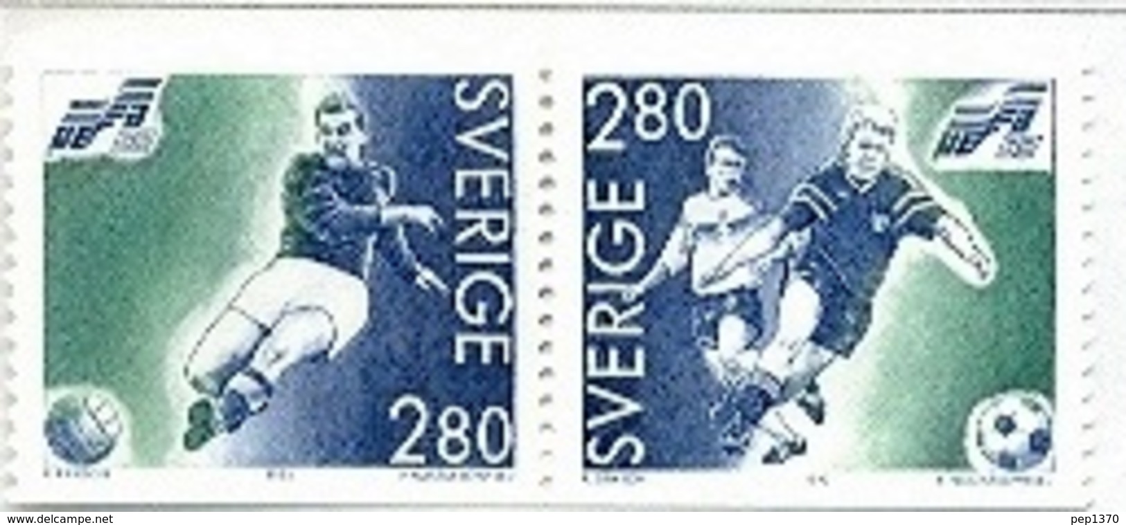 SUECIA1992 - CAMPEONATO DE EUROPA DE FUTBOL - YVERT 1697-1698 - Unused Stamps