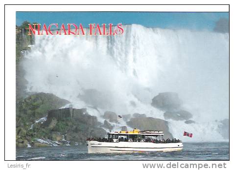 CP - NIAGARA FALLS - MAID OF THE MIST - LE FAMEUX BATEAU EMMENE LES VISITEURS AU PIED DES CHUTES CANADIENNES ET AMERICAI - Niagarafälle