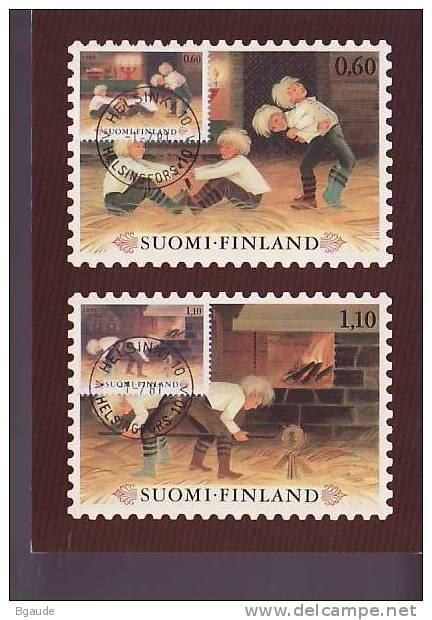 FINLANDE CATRE MAXIMUM YVERT 838-839 NOEL - Tarjetas – Máximo