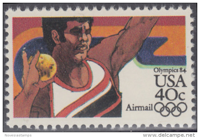 !a! USA Sc# C105 MNH SINGLE - Summer Olympics: Shot Put - 3b. 1961-... Ungebraucht